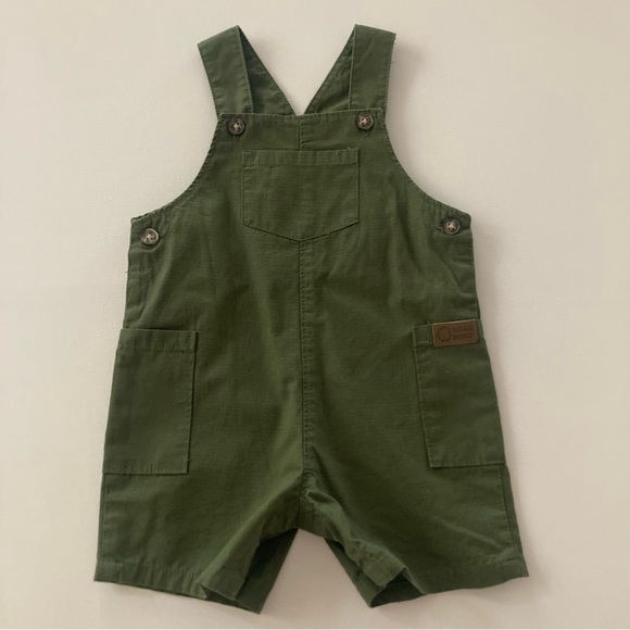 Carter’s 12 Months Baby Boy Tee & Shortalls Set Outfit Safari Animals - Picture 6 of 7